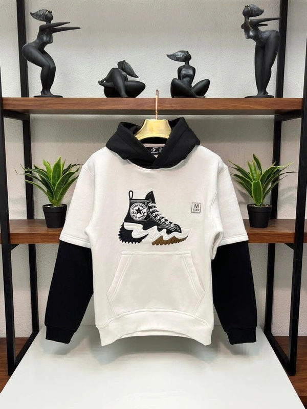 CONVERSE WINTER HOODIES FOR MEN - White, XXL