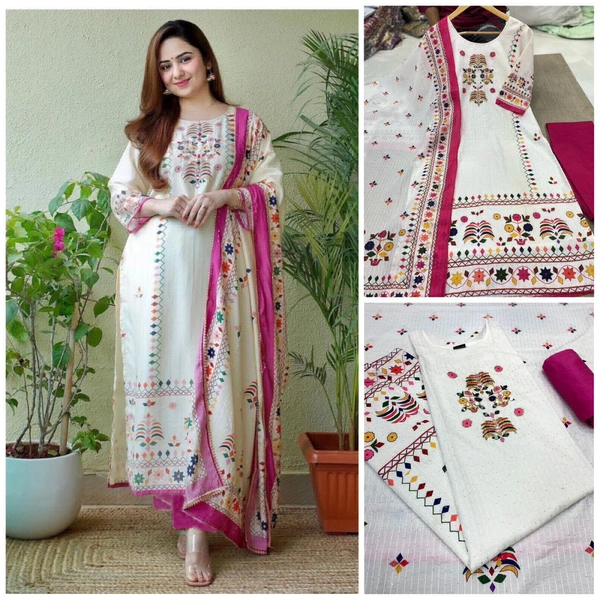 New Launching Beautiful printed Maslin kurta For Women - Cyprus, M