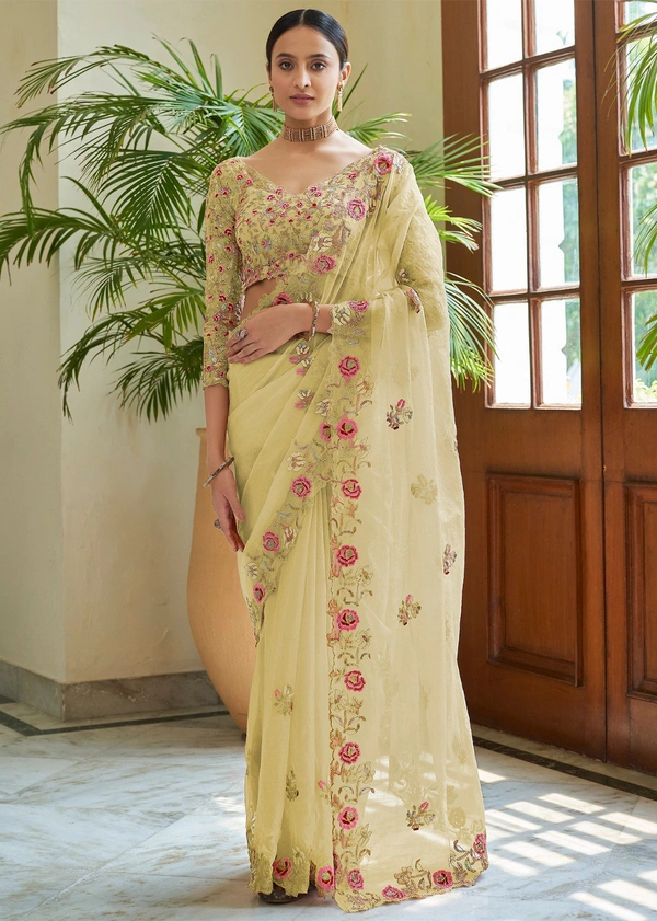 Newly Launched VC Titan Premium Sarees - Bright Sun