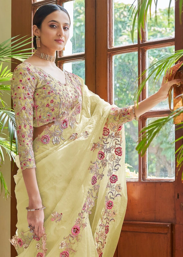 Newly Launched VC Titan Premium Sarees - Bright Sun