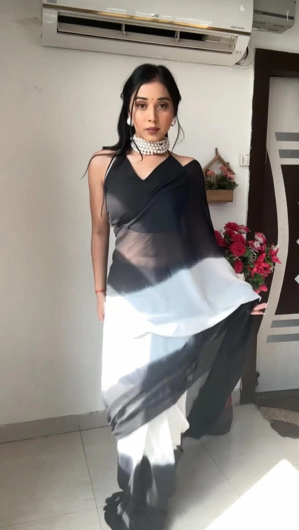 One More Super Hit Pedding Digital Print Ready To Wear Saree Design Launch