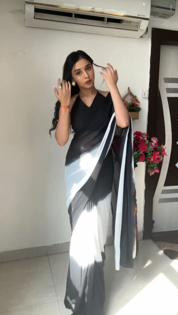 One More Super Hit Pedding Digital Print Ready To Wear Saree Design Launch