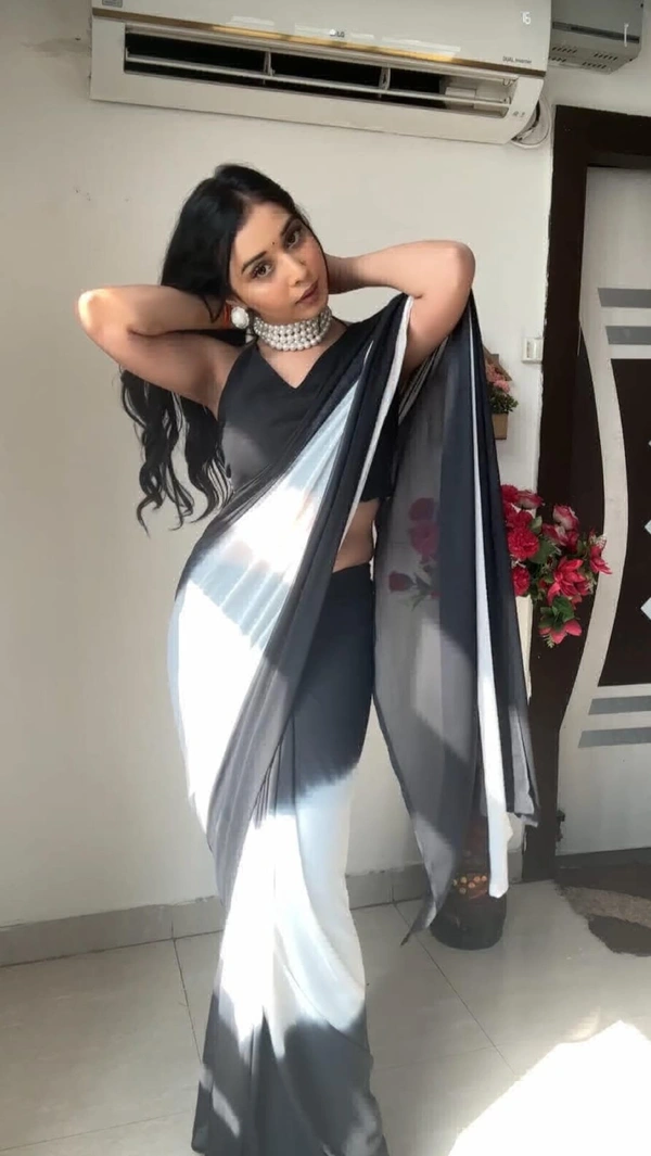 One More Super Hit Pedding Digital Print Ready To Wear Saree Design Launch