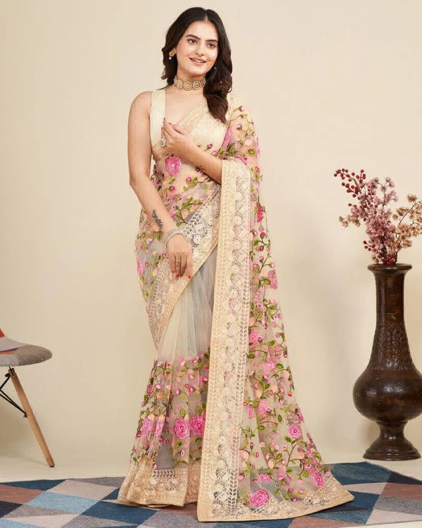 Newly Launched V Camaamika 8 Sarees - Peach