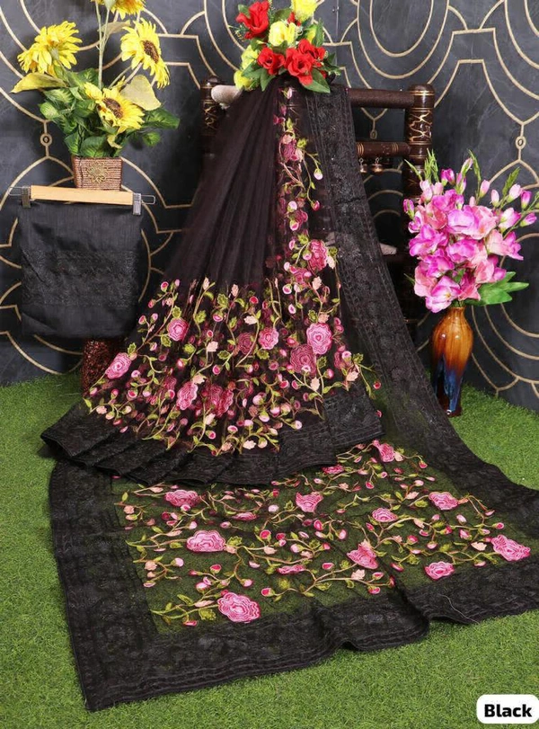 Newly Launched V Camaamika 8 Sarees - Black