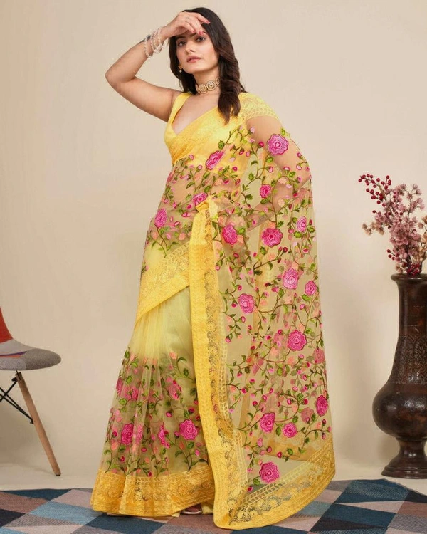 Newly Launched V Camaamika 8 Sarees - Yellow