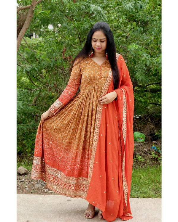 New Embroidered Gown For Women - XL upto 2XL Margin