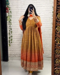 New Embroidered Gown For Women - XL upto 2XL Margin