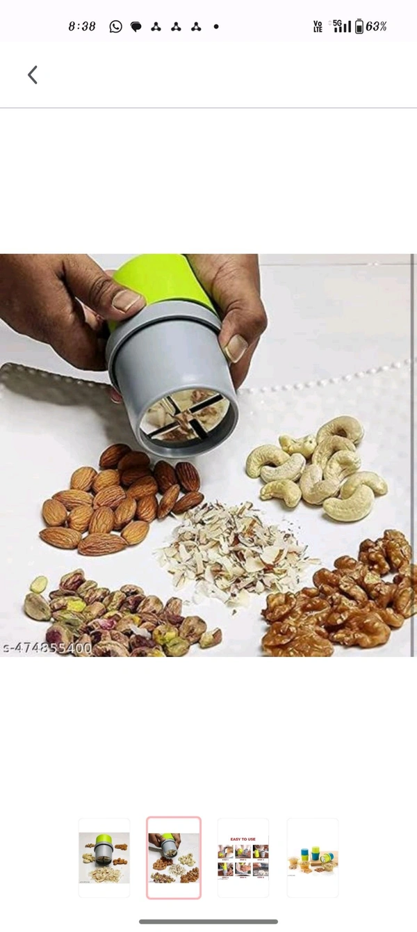 Dry Fruit Cutter, Slicer, Grinder, Chocolate Cutter and Butter Slic...