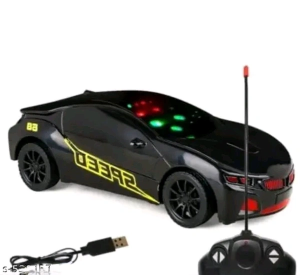 Unique 3D Black Remote Car