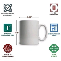 Express Shop Personalised Photo White Coffee Mug with Photo Keychain for Dad Papa Boss 325 ML*
