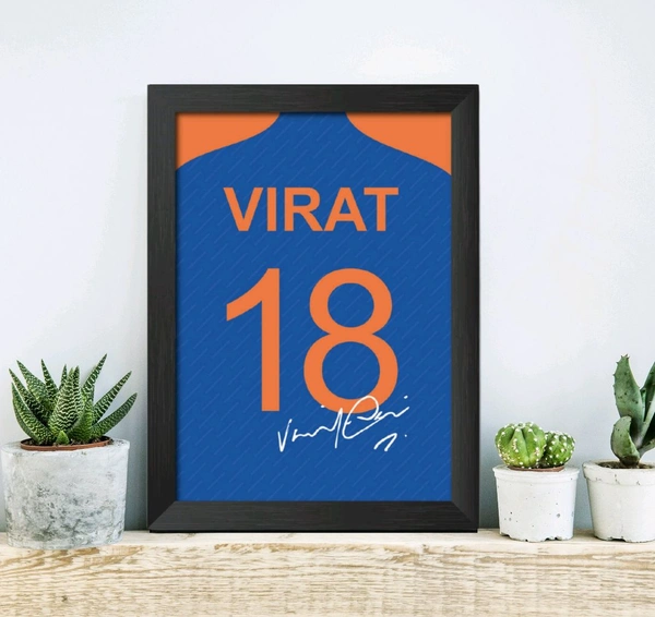Express Shop Virat Kohli T20 Worldcup Jersey Poster FRAME - A3