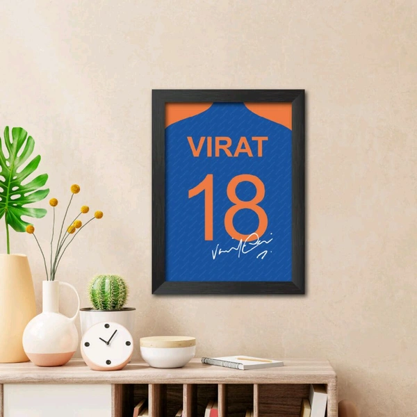 Express Shop Virat Kohli T20 Worldcup Jersey Poster FRAME - A3