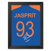 Express Shop Jasprit Bumrah T20 Worldcup Jersey Poster Framed Painting - A4