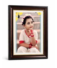 10x14 Size Customised Photo Frame | Premium Black Frame | Personalized Couple Portrait | Wall & Table Display
