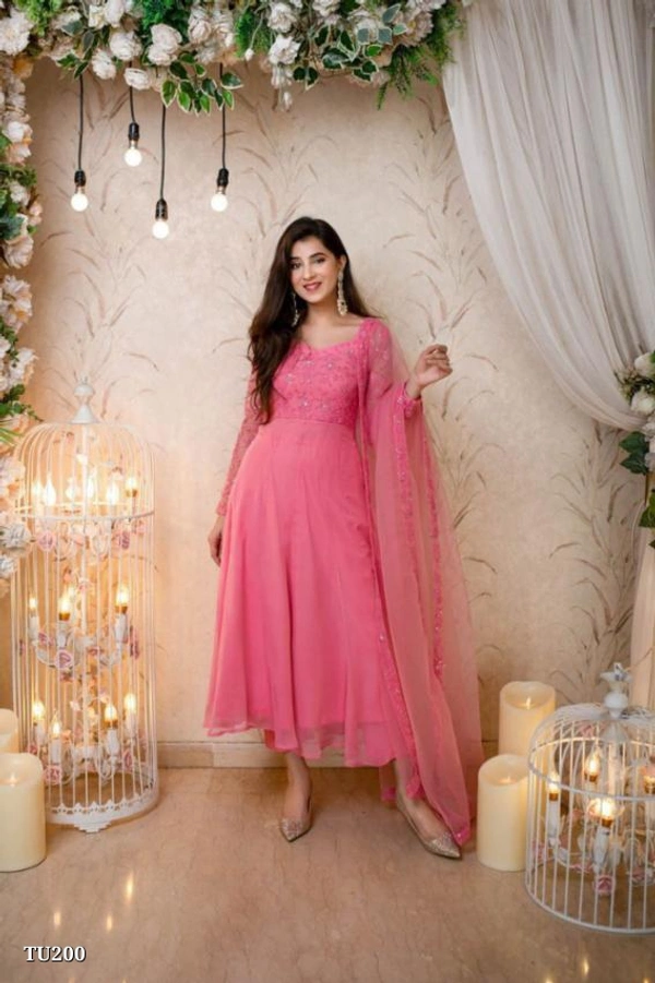 Anarkali With Dupapata - L