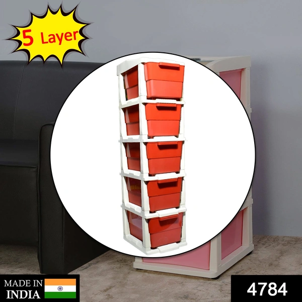 Deo Dap 4784 Multi-Purpose Anti-Slip 5 Layer Modular Drawer Storage System - 8270