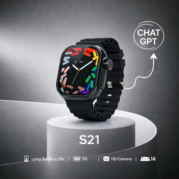 S/T 10 Ultra Black 5G Android Smartwatch AMOLED