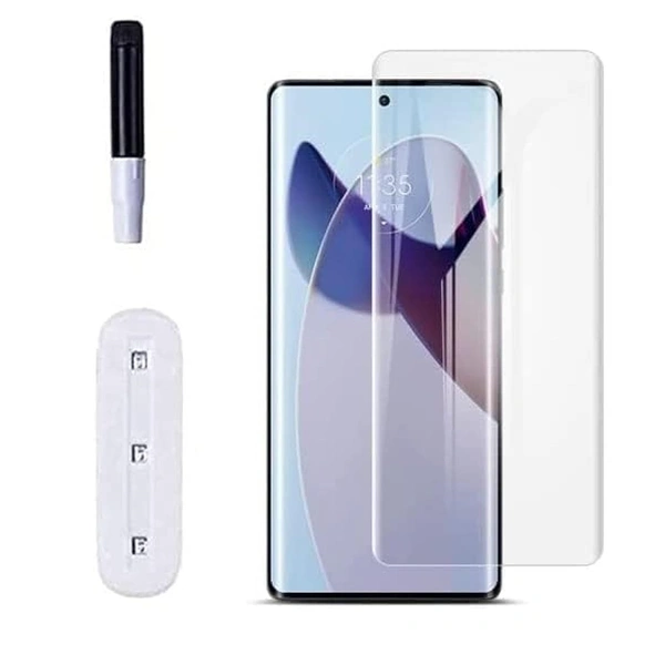 DVTECH® Motorola Edge 40 UV Tempered Glass Screen Guard Protector (Tempered glass)