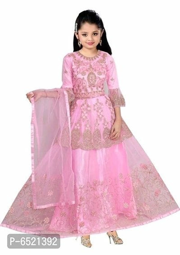 Adorable Net Lehenga Choli with Dupatta For Girls