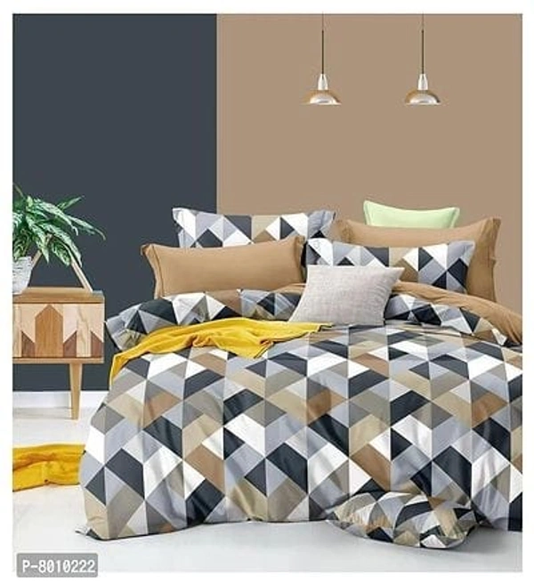 Comfortable Cotton Printed King Size Bedsheet with 2 Pillow Covers