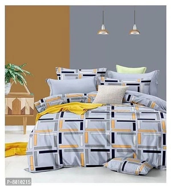 Comfortable Cotton Printed King Size Bedsheet with 2 Pillow Covers