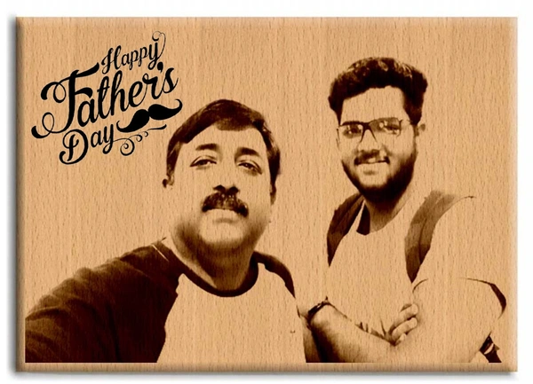 DVMARTÂ® Wooden Father's Day Photo Frame Unique Personalised Gift For Your Dad | Best Father's Day Gift
