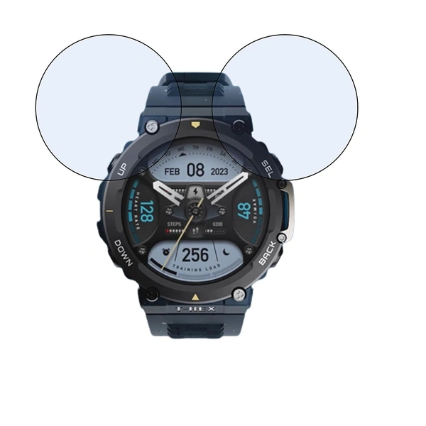 Amazfit DVTECH® Amazfit T-Rex 2 Ocean Blue Screen Protector (Pack of 02) - TPU Flexible