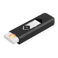 DVTECH® Electric USB Lighter Windproof Rechargeable Cigarette Lighter (Black)