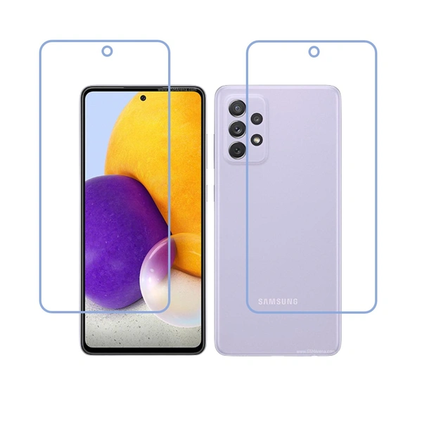 DVTECH® (Pack of 02) 9H Protective Ultra Clear Unbreakable Screen Protector for Samsung Galaxy A72 (Not a Tempered glass)