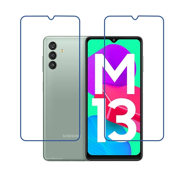 DVTECH® (Pack of 02) 9H Protective Ultra Clear Unbreakable Screen Protector for Samsung Galaxy M13 (India) (Not a Tempered glass)