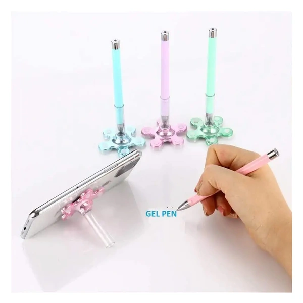Unique design Multi-Angle VIP Creative Suction Cup Fixed Gel Pen for Writing Stationery Office and School Pen with Mobile Stand for All Smartphone