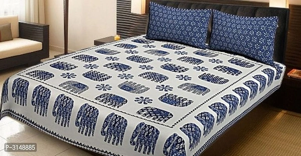 Stylish Modern Design king size Bedsheet with 02 Pillow Cover