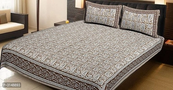 Stylish Modern Design king size Bedsheet with 02 Pillow Cover