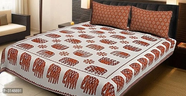 Stylish Modern Design king size Bedsheet with 02 Pillow Cover