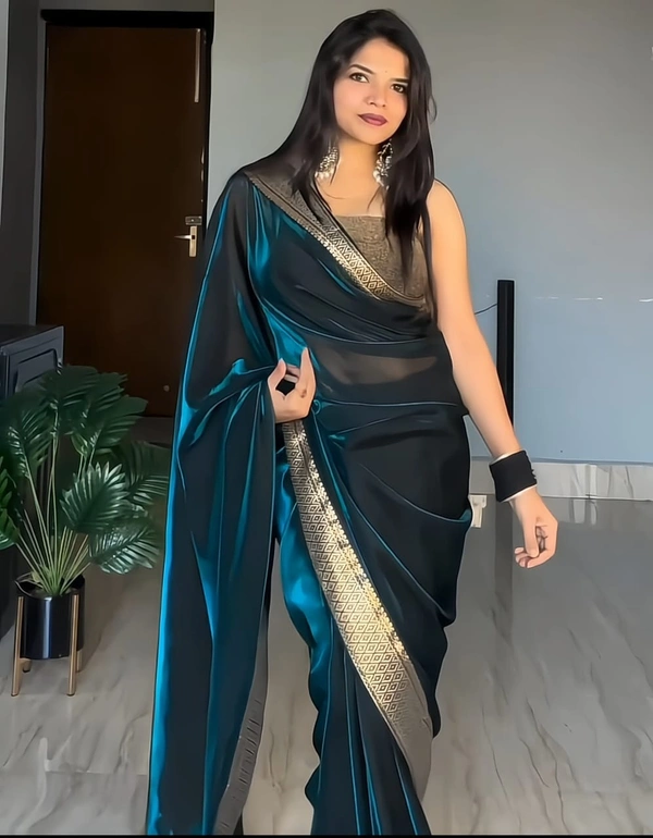 New trending Saree in Dual Shade with Classy Finish ⭐⭐⭐⭐⭐