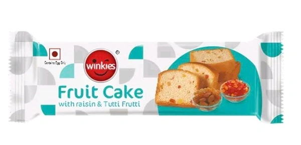Winkies Fruit Cake with Raisins & Tutti Frutti 130G (MRP 60) (36/BOX)