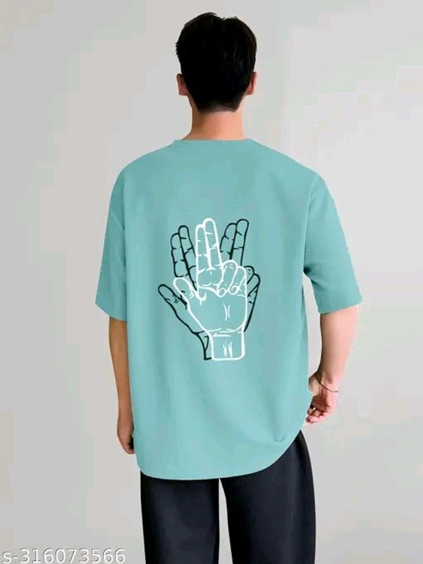 Over Sized T- Shirt - Aquamarine Blue, Xxl