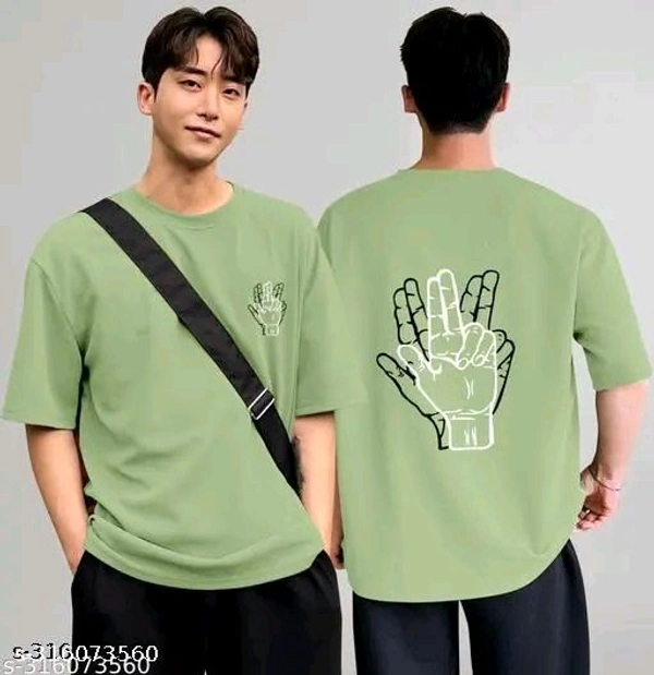 Over Sized T Shirt - Snowy Mint, M