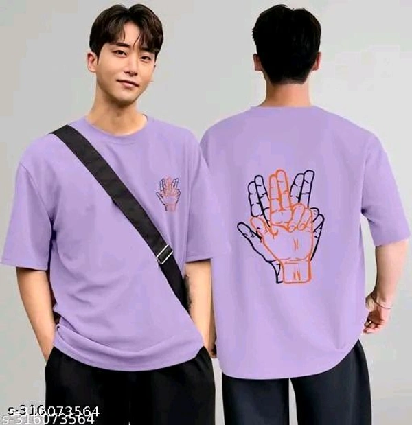 Over Sized T Shirt - Mauve, M