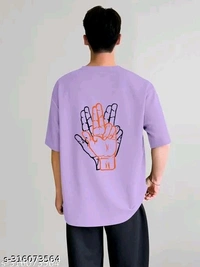 Over Sized T Shirt - Mauve, M