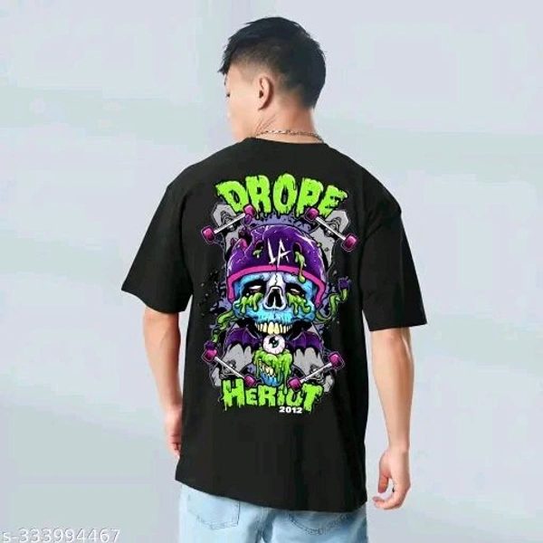 Printed Oversized T Shirt - Mine Shaft, XL