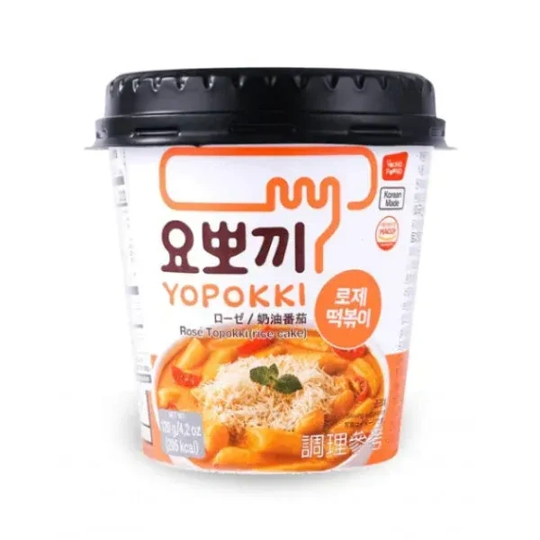 YOPOKKI ROSE KOREAN TOPOKKI RICE CAKE CUP