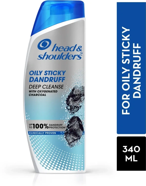 HEAD&SHOULDERS SHAMPOO OILY STICKY DANDRUFF DEEP CLEANSE - 400ML