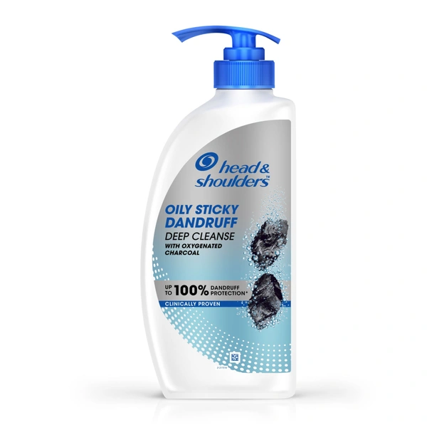 HEAD&SHOULDERS SHAMPOO OILY STICKY DANDRUFF DEEP CLEANSE - 500ML