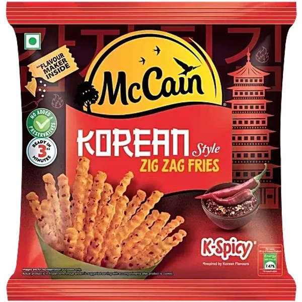 MCCAIN KOREAN STYLE ZIG ZAG FRIES - 325GM