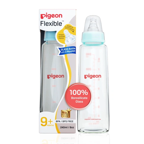 PIGEON BABY FEEDING BOTTLE GLASS - 120ML