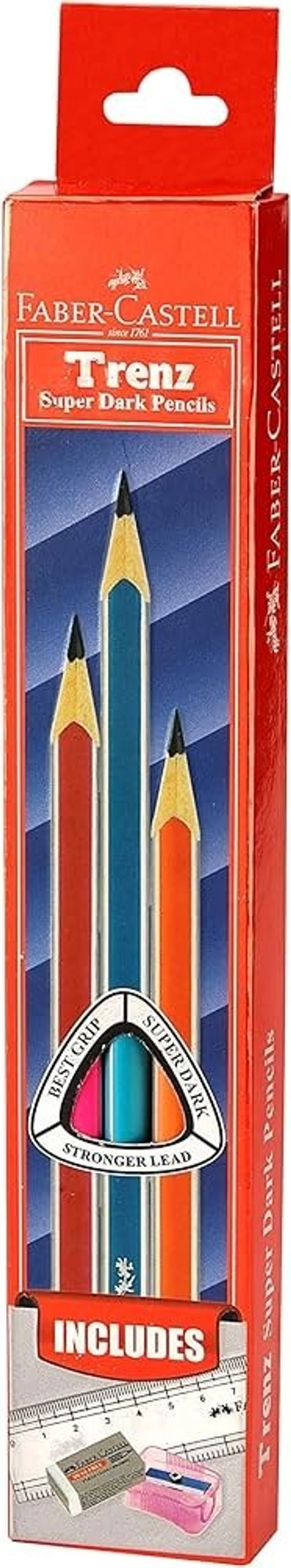 FABER-CASTELL 10 TRENZ SUPER DARK PENCILS - 10N