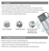 MILTON TS-706 GLASSY 750 VACUUM INSULATED BOTTLE - 750ML