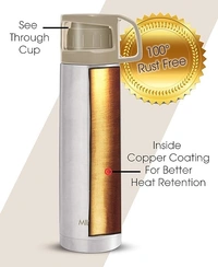 MILTON TS-703 GLASSY 1000 VACUUM INSULATED BOTTLE - 1 LTR